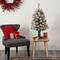 3ft. Pre-Lit Flocked West Virginia Fir Artificial Christmas Tree, Clear LED Lights